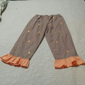 Girls Size 6 Candy Corn Pants